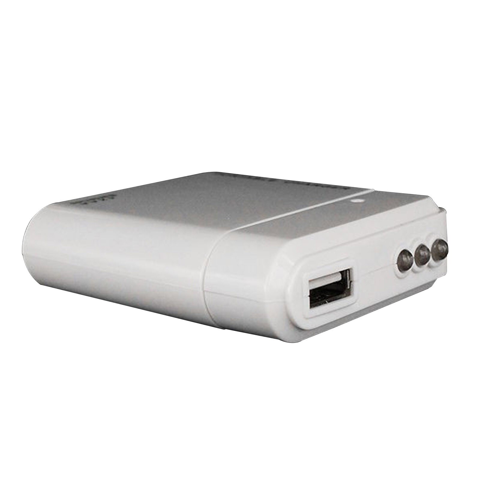 Mobiele Telefoon Oplader 4 * Aa Batterijen Power Bank Case Draagbare Led Licht Usb Batterij Oplader Power Bank Case Kit voor Smart Phones: White 