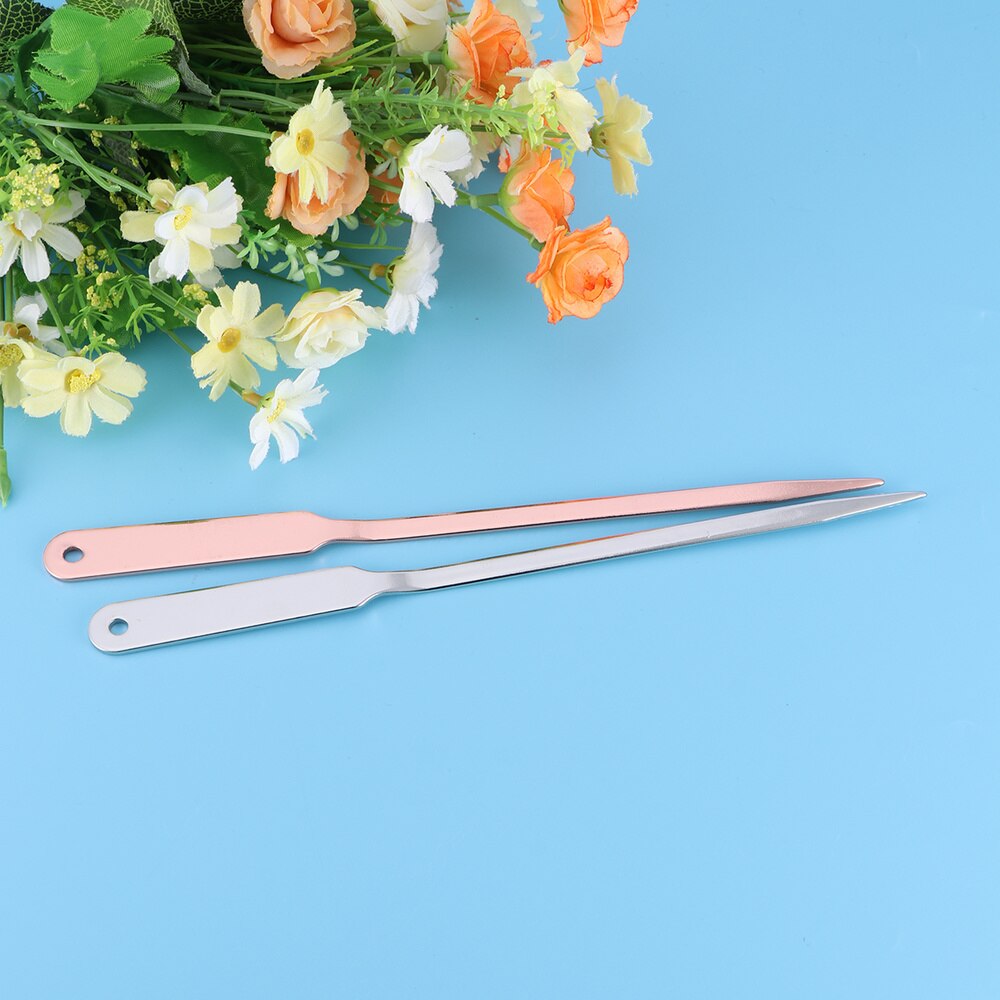 2pcs Letter Openers Envelope Opener Stainless Steel Hand Letter Envelope Lightweight Envelope Slitter (Random Color)