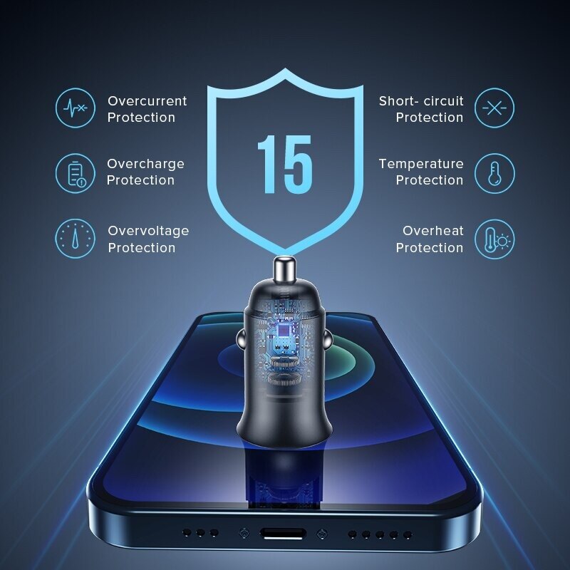 5a usb carregador de carro 60w pd carga rápida 4.0 tipo c adaptador de carregamento rápido para o iphone 12 11 pro max 8 7 xiaomi samsung s21 s20