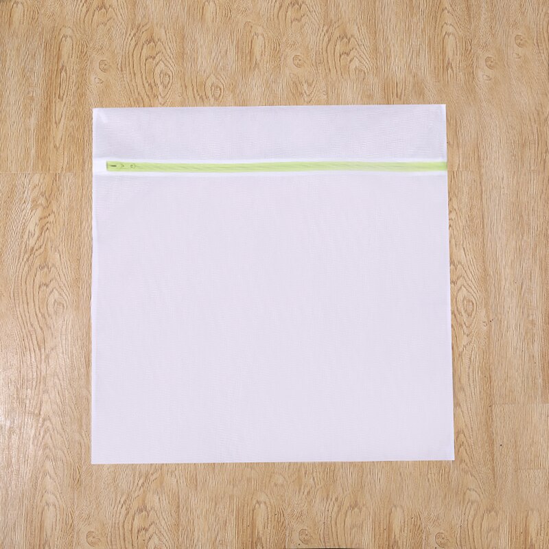 Clothes Washing Machine Laundry Bag With Green Zipper Fine Mesh Net Bra Washing Bag Black Wash Polyester Bags: 60CMX60CM