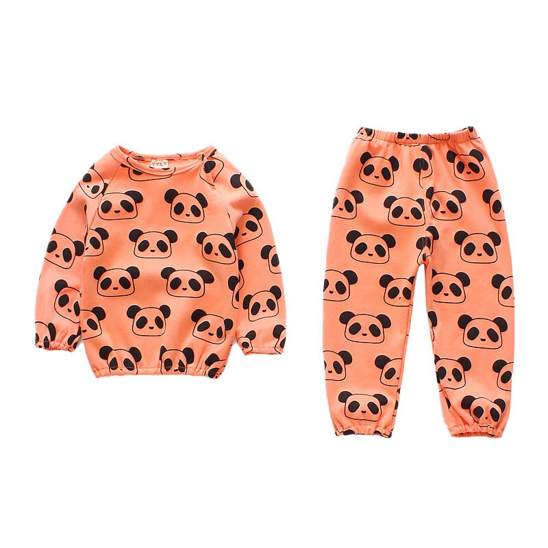 Kids Baby Panda Onesie For Children Cotton Crotchless Pajamas Bodysuit For Girls Infant Panda Jumpsuit Pajamas Sleeper 1 2 3 4 5