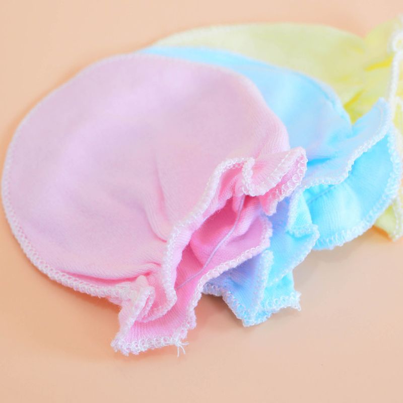 Gants en coton doux anti-rayures pour bébé, Protection du visage pour -né, mitaines anti-rayures XX9F