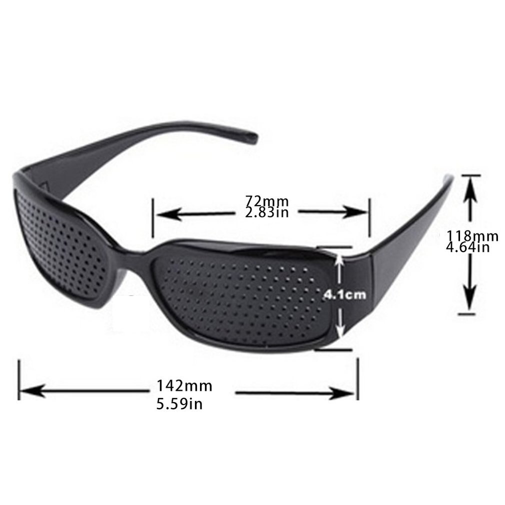 Unisex cuidado de la visión estenopeicas gafas pequeñas Anti-fatiga protección ocular lentes visión cuidado correctivo mejorar estenopeica 1 pieza