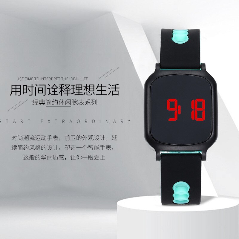 Armbåndsur børn ure børn til piger drenge sport elektronisk armbåndsur ledet digital børneur studerende se