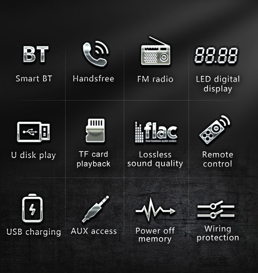 Reproductor estéreo de Radio para coche reproductor MP3 Digital Bluetooth JSD-530 520 60Wx4 FM Audio estéreo música USB/SD con entrada auxiliar en el tablero