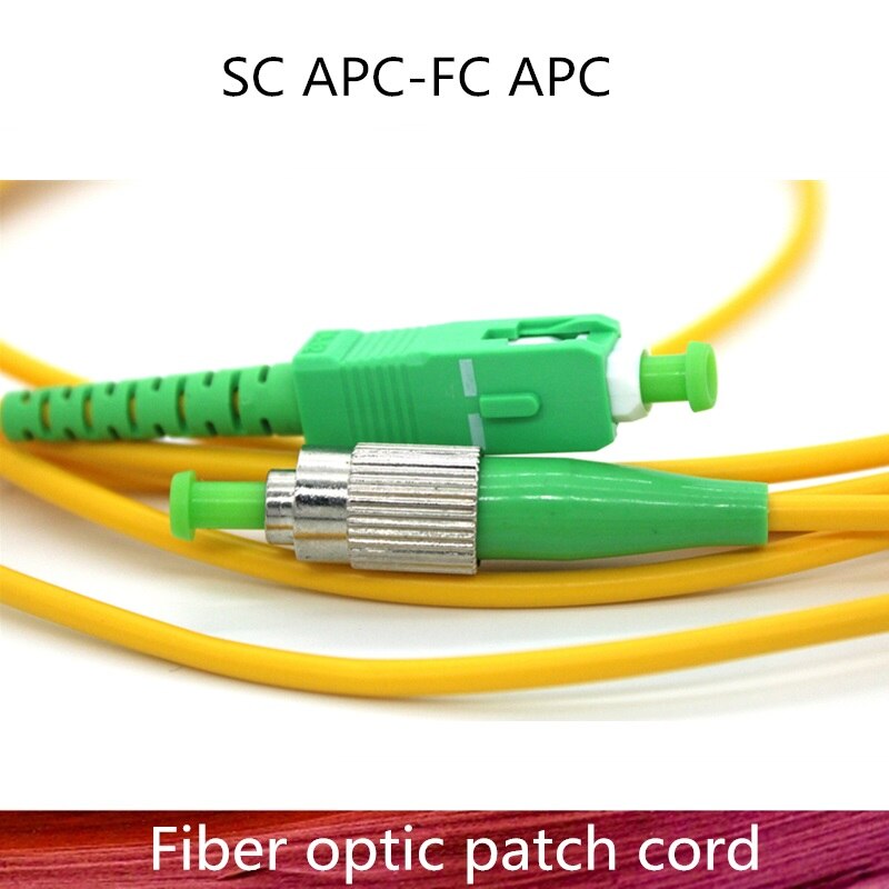 SC/APC to FC/APC Fiber Optic Patch Cord Cable LC-LC 1m/3m/5m/10m/20m/30m Jumper Single Mode Simplex Fiber Optic Patch Cord: 5pcs 10M