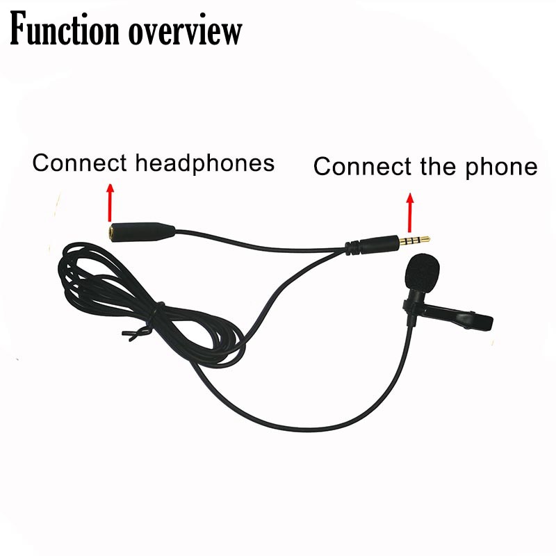 Microfone lavalier omnidirecional, lavalier, telemóvel, webcast, mini microfone, lavalier, gravador condensador, para celular, pc