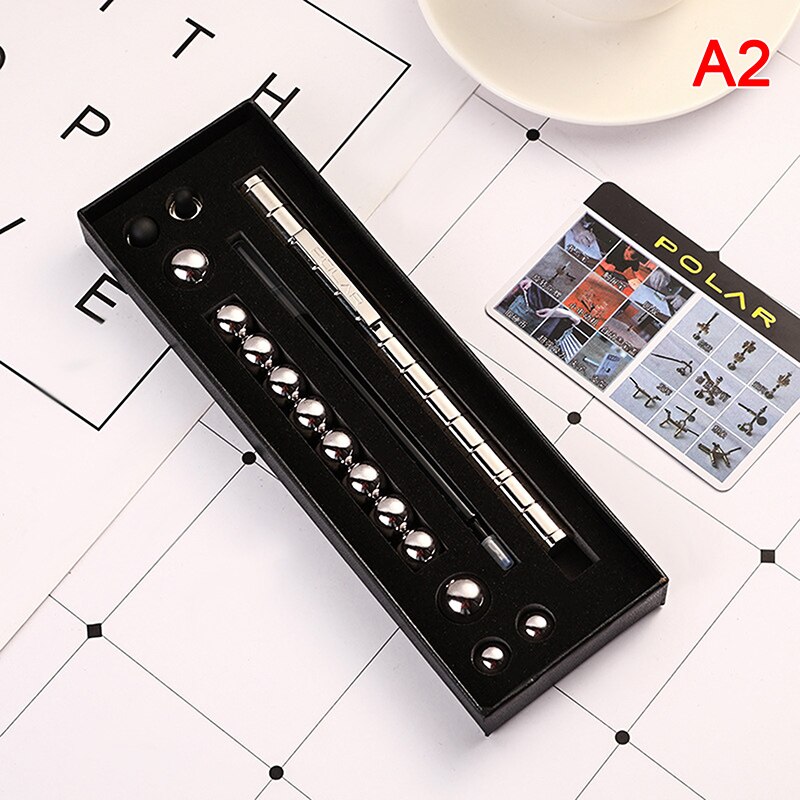 Metalen Magnetische Pen 1.0Mm Gel Pen Telefoon Touch Pen Modulaire Denken Inkt Decompressie Speelgoed Kantoorbenodigdheden: -A2