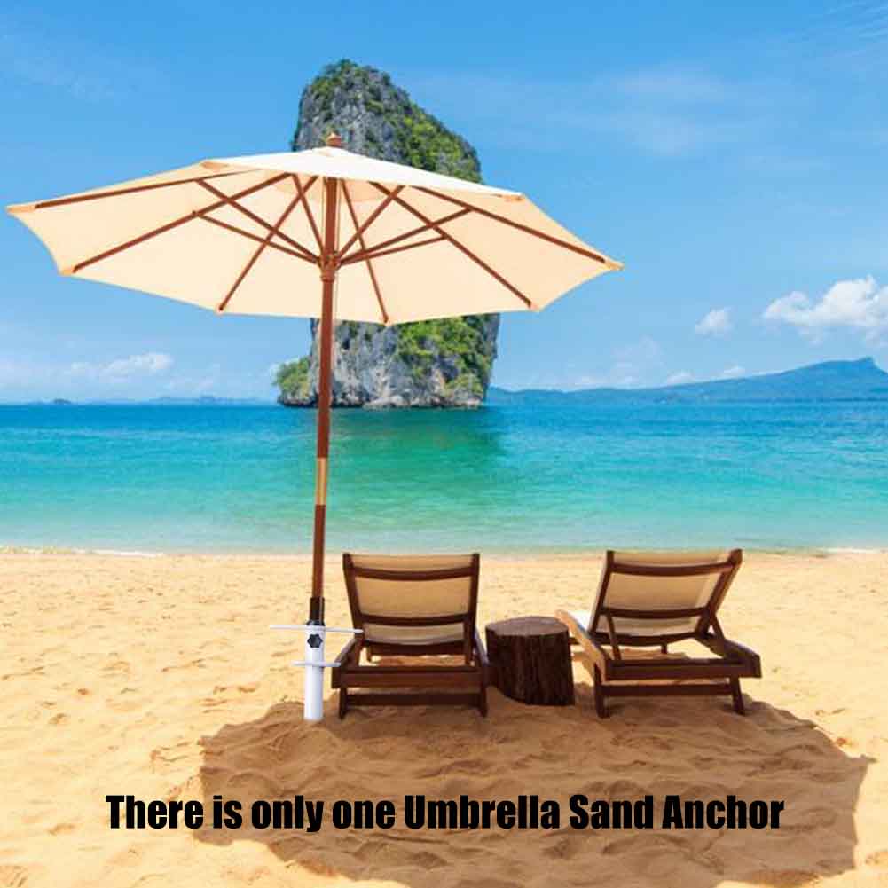 Stand Outdoor Beach Heavy Duty Iron Universal Portable Garden With Carry Bag Umbrella Sand Parasol Holder Grass Auger