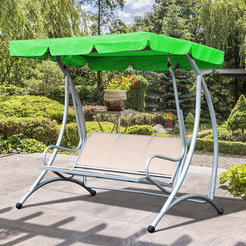 Garden Swing Replacement Canopy Waterproof Outdoor Patio Swing Canopy UV Blocking Sunshade For Outdoor