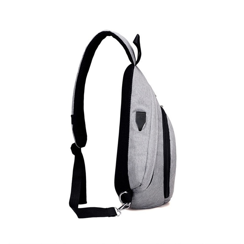 UOSC USB Charging Backpack for Teenagers Boys School Bag for Male One Shoulder Crossbody Chest Rucksack Mochila