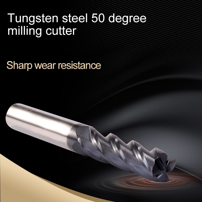 1 stücke einstellen hartmetall-schaftfräser 2 5 6 8 10 12mm 4 Flöte Fräser Legierung Beschichtung Wolfram stahl schneiden werkzeug CNC bearbeitungs Schaftfräser