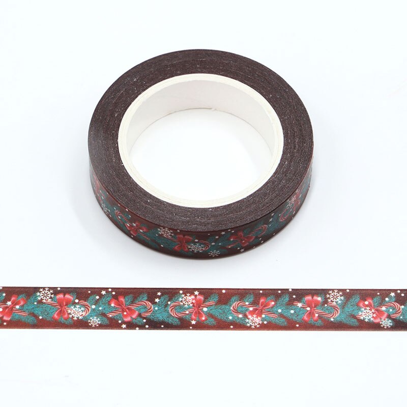 Merry Christmas foil Masking Washi Tape Decorative Adhesive Tape Decora Diy Scrapbooking Sticker Label Stationery: 1