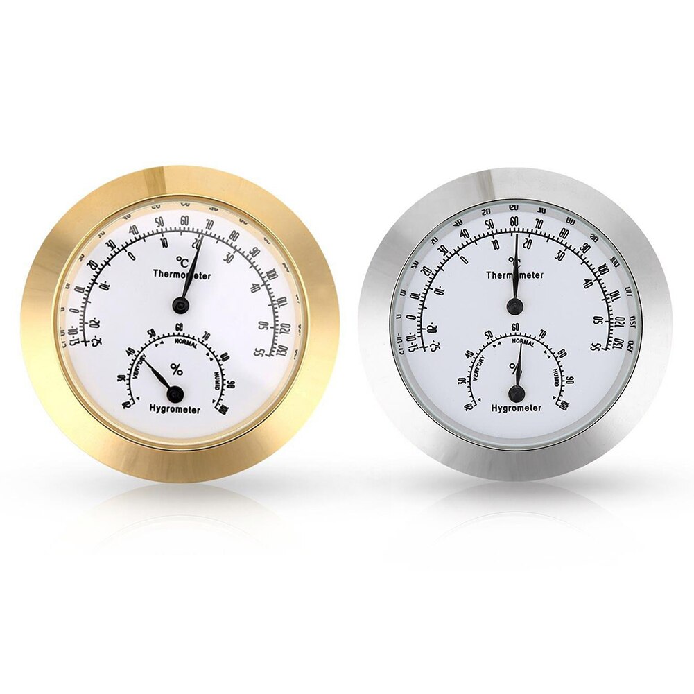 Alloy Mini Thermometer Hygrometer for Violin Guitar Case Humidity Gauge Temperature Moisture Meter Instrument Tool