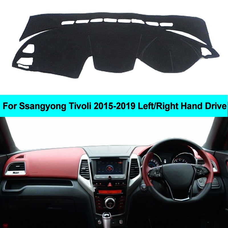 Car dashboard Cover For Ssangyong Tivoli LHD RHD Auto Dash Board Mat Protective Pad Carpet Sunshade