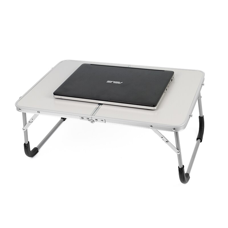 61*41*27 cm justerbar bærbar bærbar skrivebordsstativ til seng hvid computerbord læsebordsbakke: Sølv
