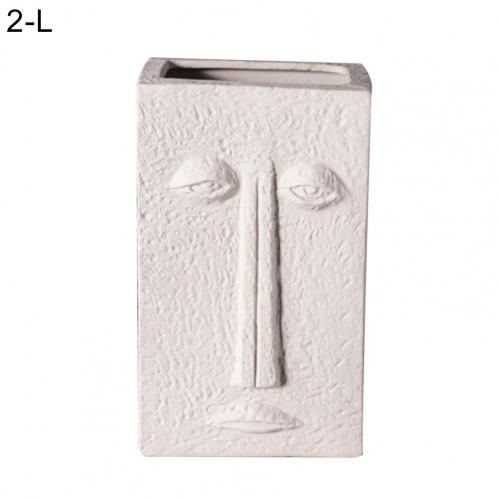 Menselijk Gezicht Uitdrukking Planten Pot Vaas Planter Home Office Desktop Decor: 2 L