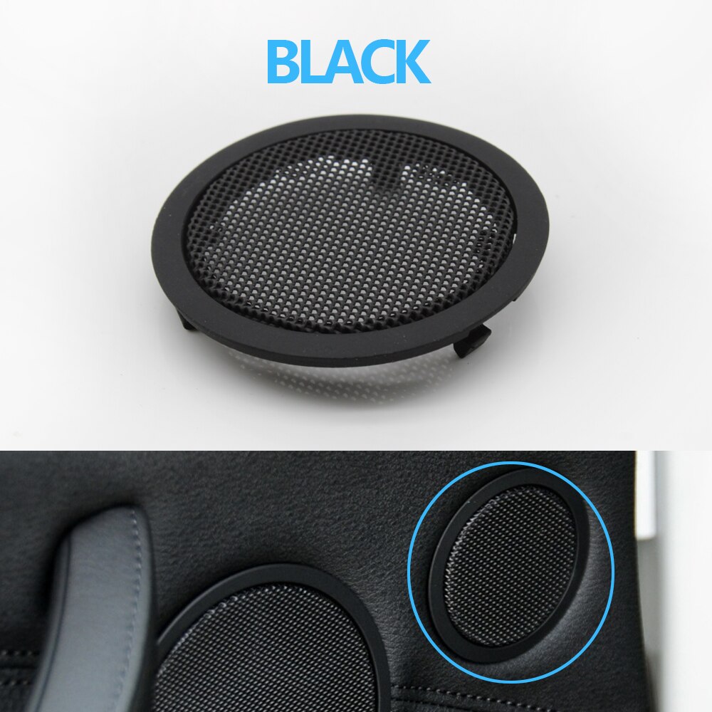 Left Right Side Driver Interior Rear Door Tweeter Loudspeaker Cover For BMW X5 X6 E70 E71 E72 2007 5 GT F07: Tweeter Cover BLACK