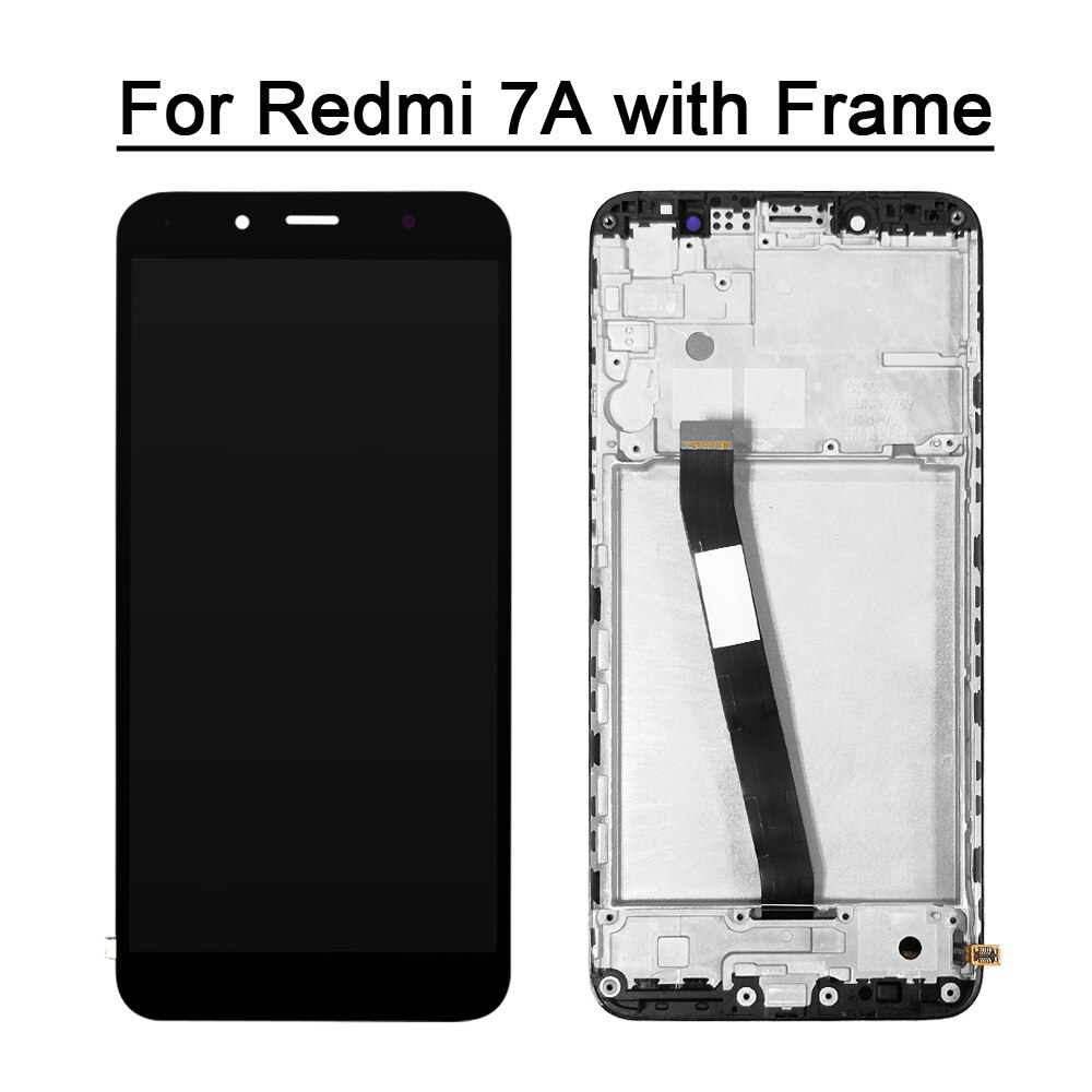 For Xiaomi Redmi 7 Redmi 7A Redmi 8 Redmi 8A LCD Display With Touch Screen Digitizer Sensor With Frame With Kits: Redmi 7A with Frame