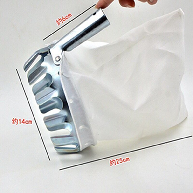 Metal Fruit Picker Fabric Bag Orchard Garden Tools Apple, Lemon, Orange, Plum Agricultural Fruit Picking Tool