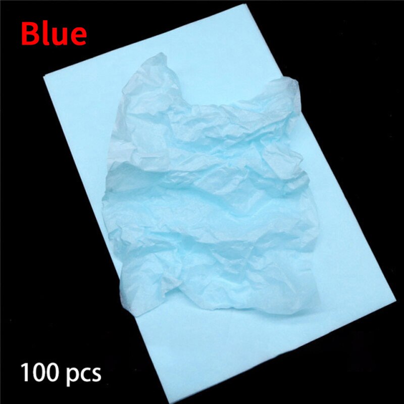 100 fogli/pacco fodera in carta velina per abbigliamento camicia scarpe fai da te fatti a mano A4 traslucido carta da imballaggio per vino confezione regalo: Blue