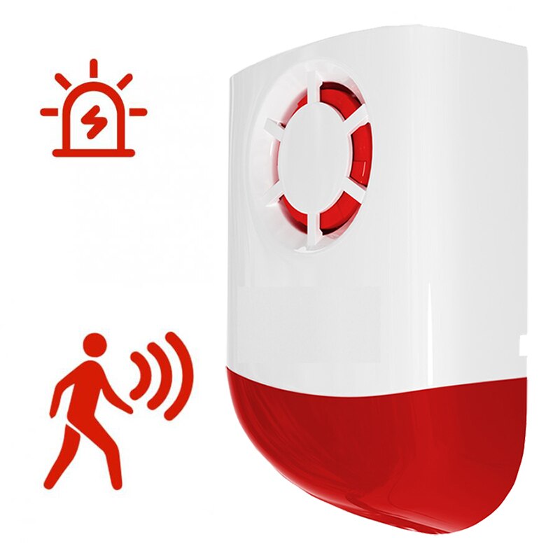 Wireless Sound And Light Alarm 433/315 Sound And Light Alarm Wireless Outdoor Siren For Shops, Warehouses, Offices, Homes