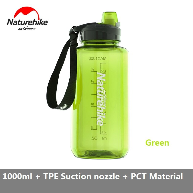 Naturehike 750Ml/1000Ml Sport Water Fles Plastic Outdoor Camping Wandelen Gym Fiets Fles Fda Standaard