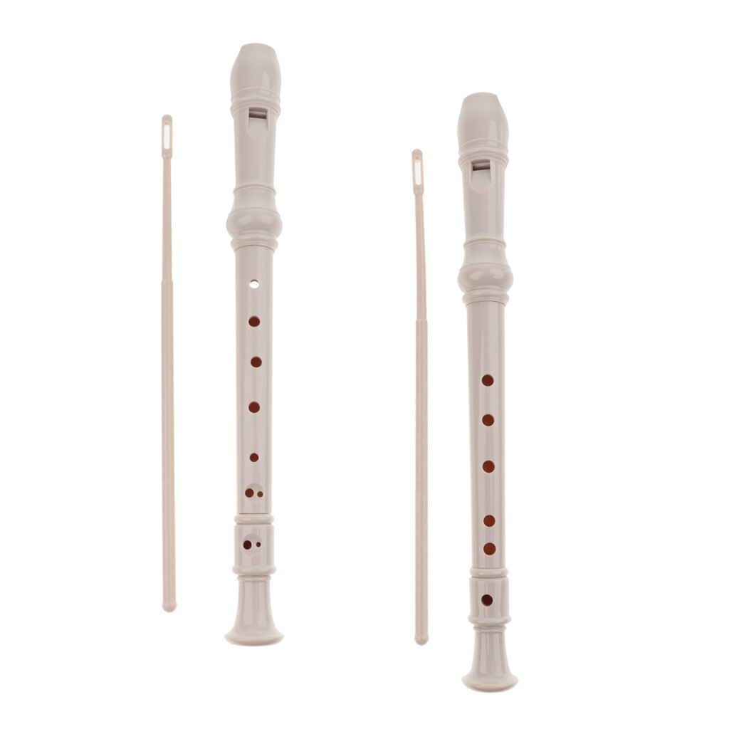ABS High-pitched Soprano Recorder with Cleaning Rod for Beginner Student