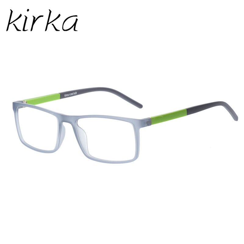 Kirka Kids Glasses TR90 Flexible Eyeglass Frames Children Optical Frame Kids Grey Children Glasses For 6-10 Years Old: Default Title