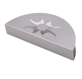 Stainless Steel Napkin Holder Fan Shaped Napkin Clip Napkin Rack Box Serviette Holder Organizer Tissue Dispenser Storage Case: sector