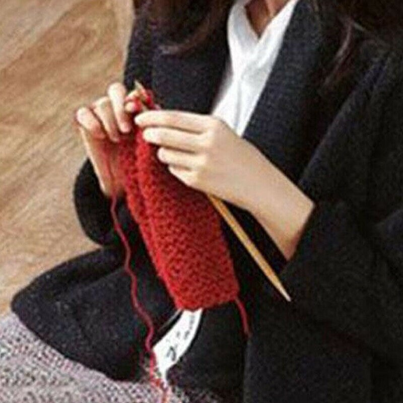 3mm 3.25mm 3.5mm 4mm 4.5mm 5mm --12PCS Bamboo knitting stick Knitting Needles Pointed Carbonized Wooden Single 25cm