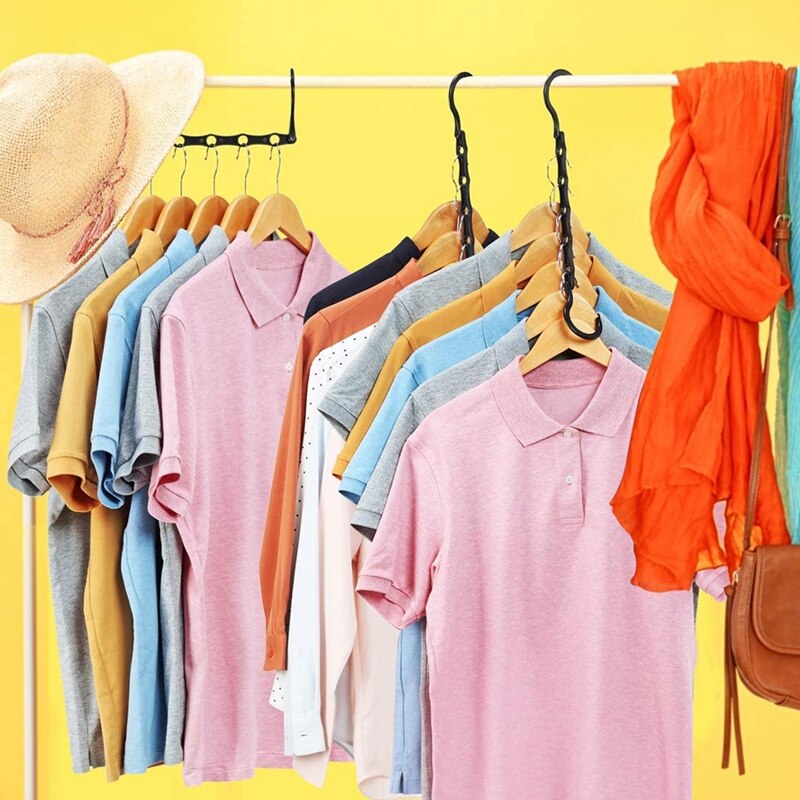 Magic Hangers College Dorm Room Essentials For Girls Set Space Saver Organizer Sturdy Plastic For Heavy Clothes