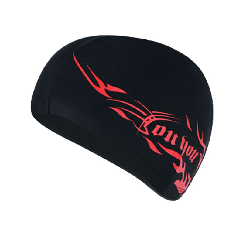Gorros de natación para hombres y mujeres adultos, gorro de piscina deportivo de pelo largo, elástico, impermeable, tela de PU, protege las orejas, tamaño libre: 05