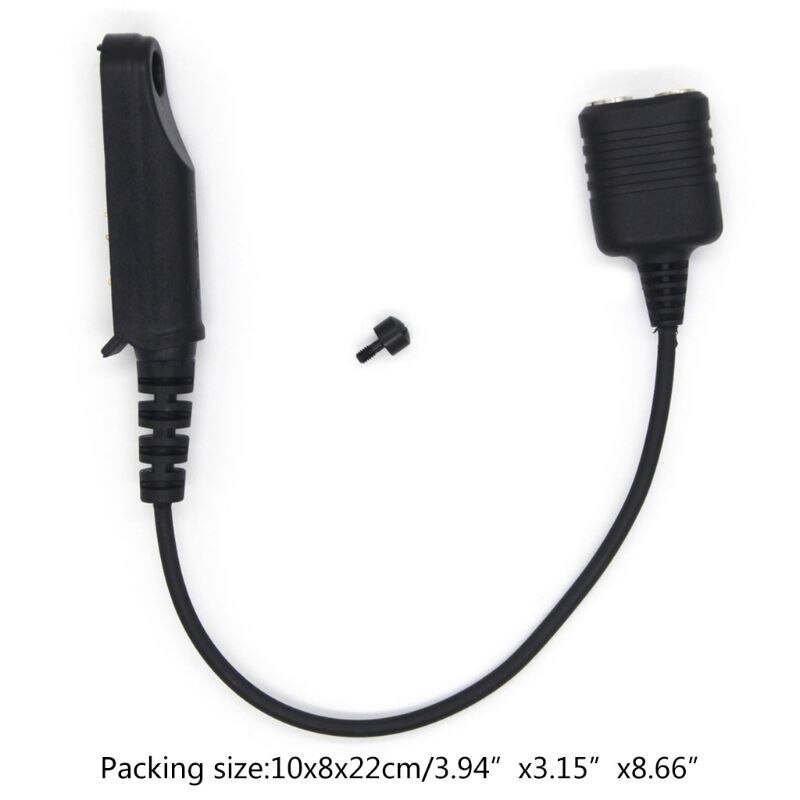 Adapter Cable Baofeng UV-9R Plus UV-XR Waterproof to 2 Pin Suitable for UV-5R UV-82 UV-S9 Walkie Talkie Headset Speaker Mic