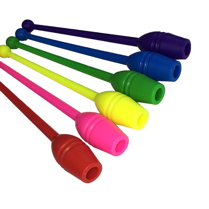 Barre De Gymnastique Rythmique XINGLIDA - 35 Cm - 100 G - Plastique - Multicolore - Pour Enfants Et Adultes - Entraînement Ou Compétition