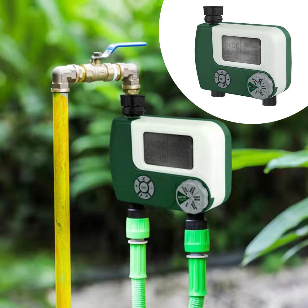 Water Timer Garden Sprinkler Automatic Watering Sprinkler System Irrigation Controller Programmable Hose Faucet Timer 2 Outlet: Default Title