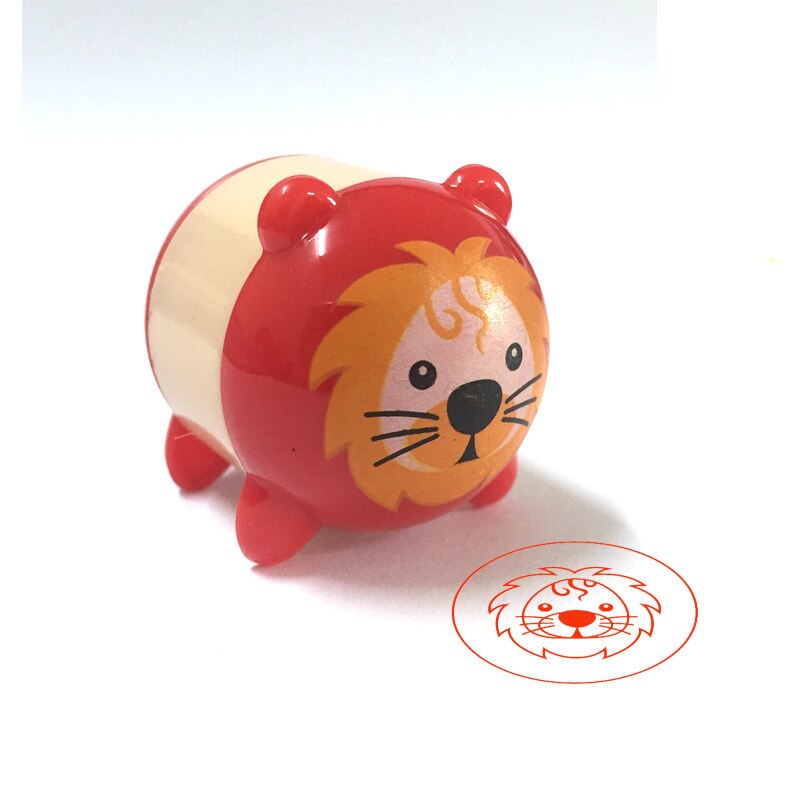 Cartoon Dieren Postzegels Kinderen Speelgoed Kids Seal Voor Scrapbooking Stamper Diy Cartoon Stamper Speelgoed: Red lion