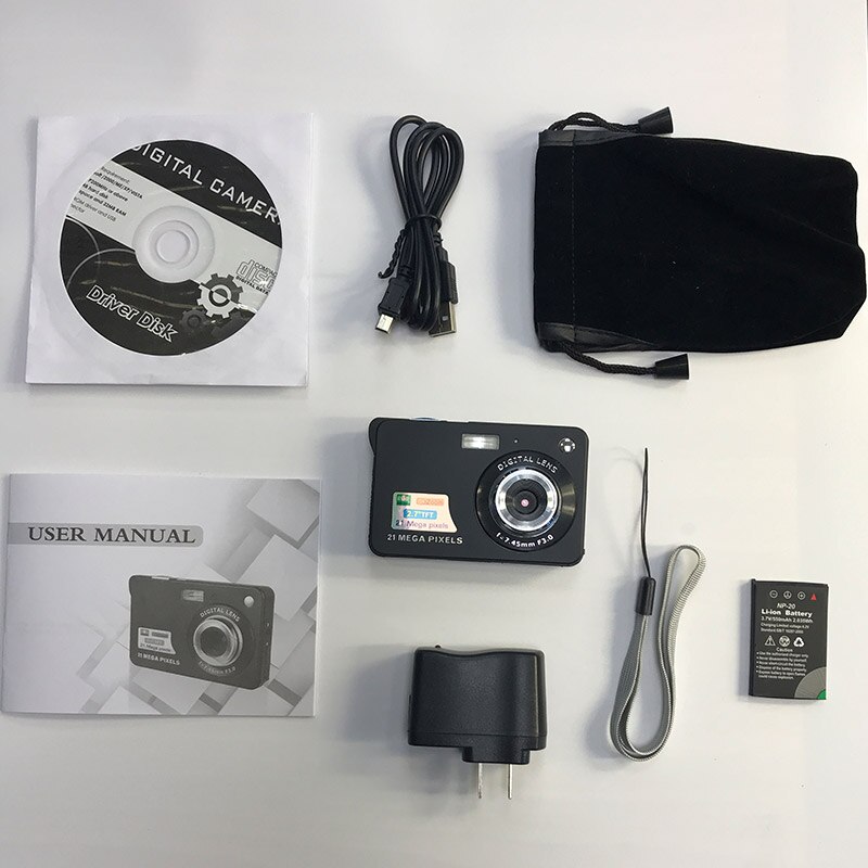 Cámara Digital Ultra delgada de 2,7 pulgadas, cámara Digital HD de 21MP, cámaras digitales para estudiantes, de cumpleaños para niños, amigos, LHB99