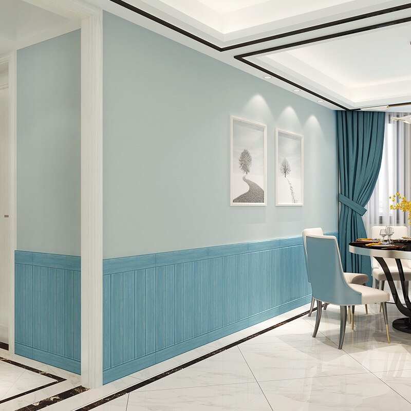 3D Wooden Wall Sticker Living Room Home Decor PE Foam Waterproof Wall Covering Wallpaper For TV Background Kids Room Stickers