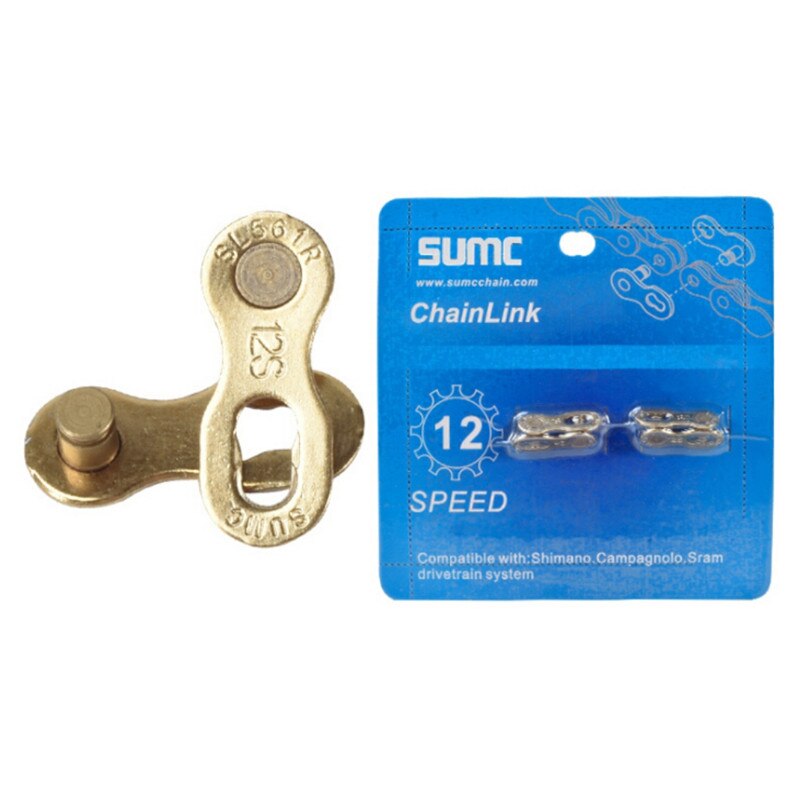 MTB Road Bike Bicycle Chain Quick Release Buckle Chain Buckles Speed Quick Release Buckle 6-12 Speed Disassembly Quickly Buckle: Yellow