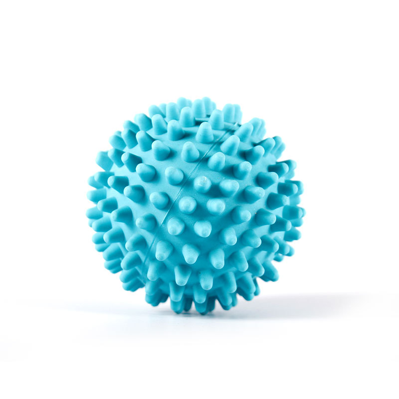 Bola de masaje con pinchos de PVC para alivio del dolor en el pie, bola deportiva de 6,5 cm para aliviar el dolor en el pie, fascitis Plantar, alivia el ejercicio: light blue