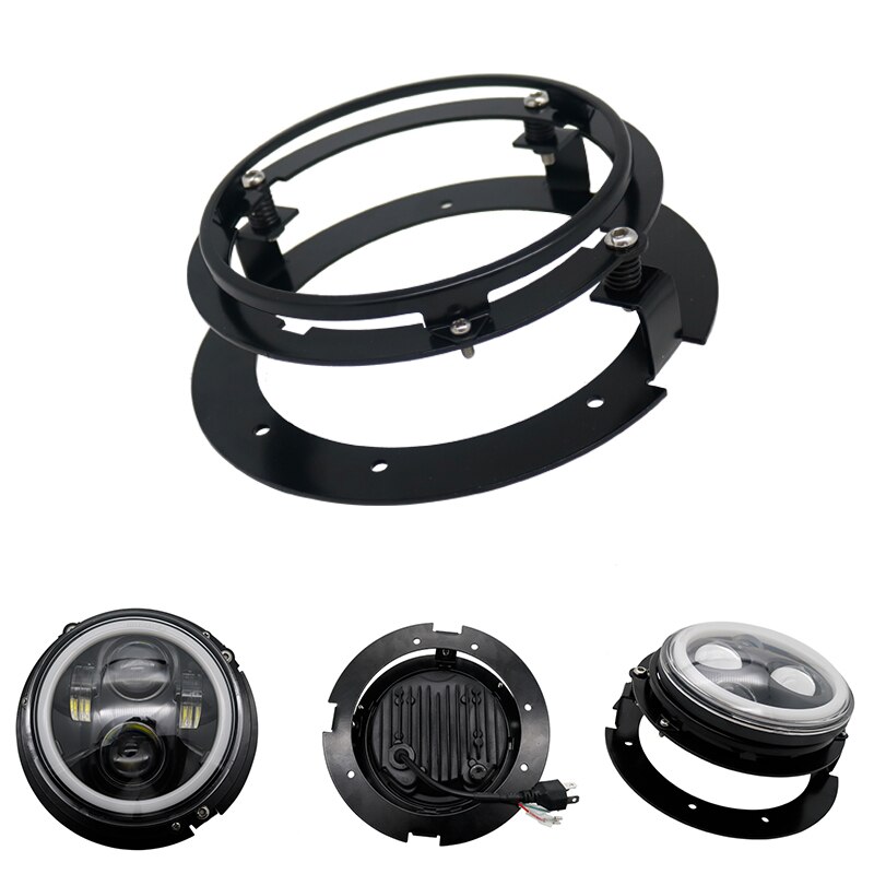 Luz delantera para Sportster Iron XL 883 5,75 &quot;5 3/4 pulgadas, faro delantero, cubierta de cubo, anillo embellecedor, carcasa de faro de motocicleta de 5,75 pulgadas: headlight bracket