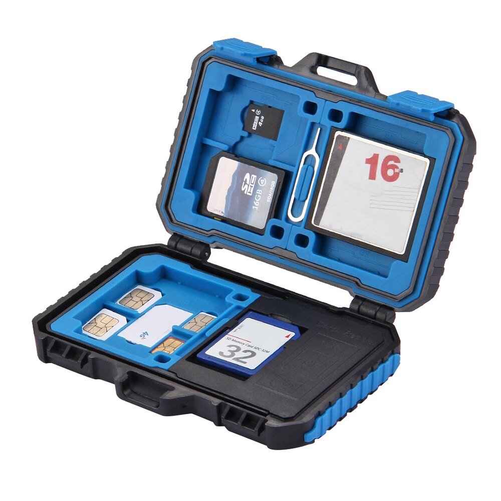Kaartlezer USB 3.0 SD CF TF Reader 21 Slots Waterdichte SD CF TF SIM Kaarten Case Houder Voor tab Geheugenkaart Zak