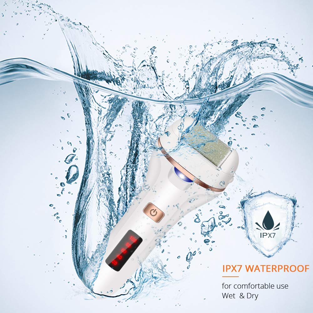 YBLNTEK-eliminador de callos eléctrico, herramienta de pedicura, cuidado de los pies, resistente al agua, eliminador de durezas