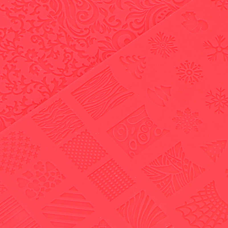 Nail Carving Template Nail Art Tool 3D Nail Template Soft Diy Siliconen Flexibele Voor Nail Salon Voor Nagel Kunstenaar