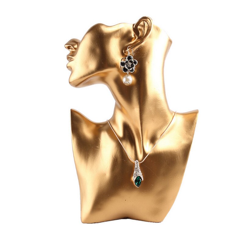 Mordoa 1pcs Resin Jewelry Bust For Earring Pendant Necklace Jewelry Display Stand Holder