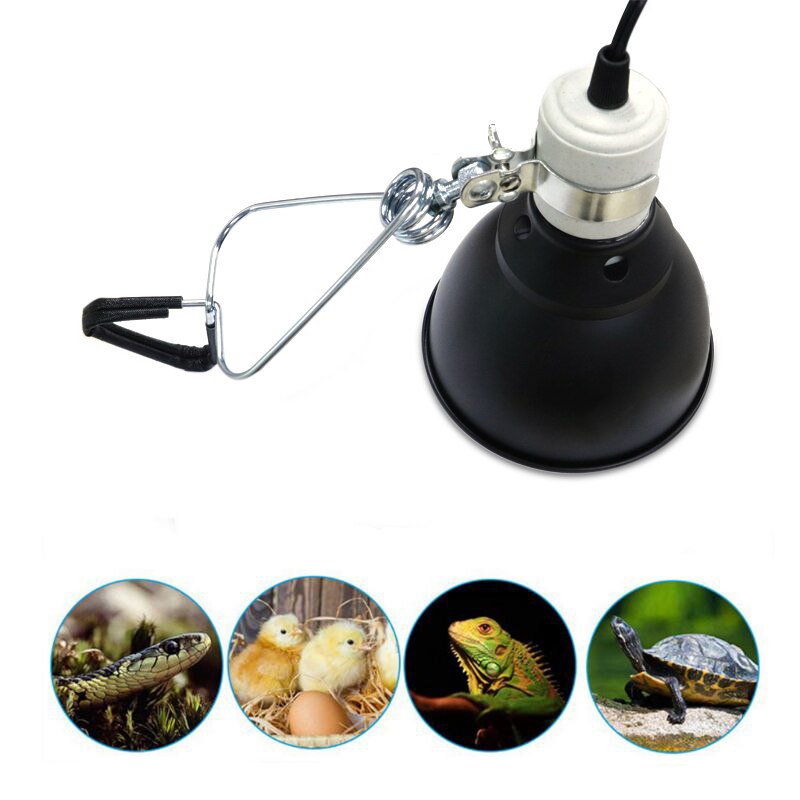 300W E27 100-240V lampe ensemble éclairage Uvb Reptile chauffage lampe support pour animaux de compagnie lumière porte-ampoule abat-jour émetteur lampe directe