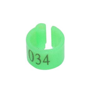 Binnendiameter 6Mm Duif Been Gevogelte Duif Vogel Papegaai Clip Ringen Band Voetring Duif Levert NO.001 ~ 100 1000 Stks/zak: Emerald green