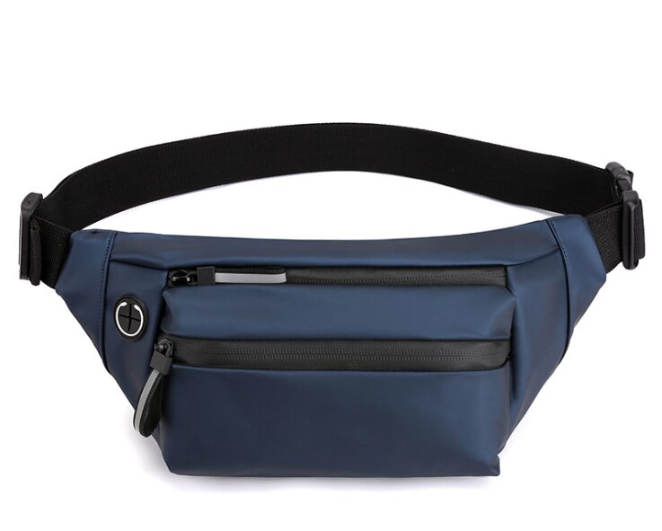 Wasserdicht Frau Taille Tasche Fanny Pack Brust Pack Outdoor Umhängetasche Große Kapazität Unisex Gürtel Taschen Hüfte Taille Packs: Blue