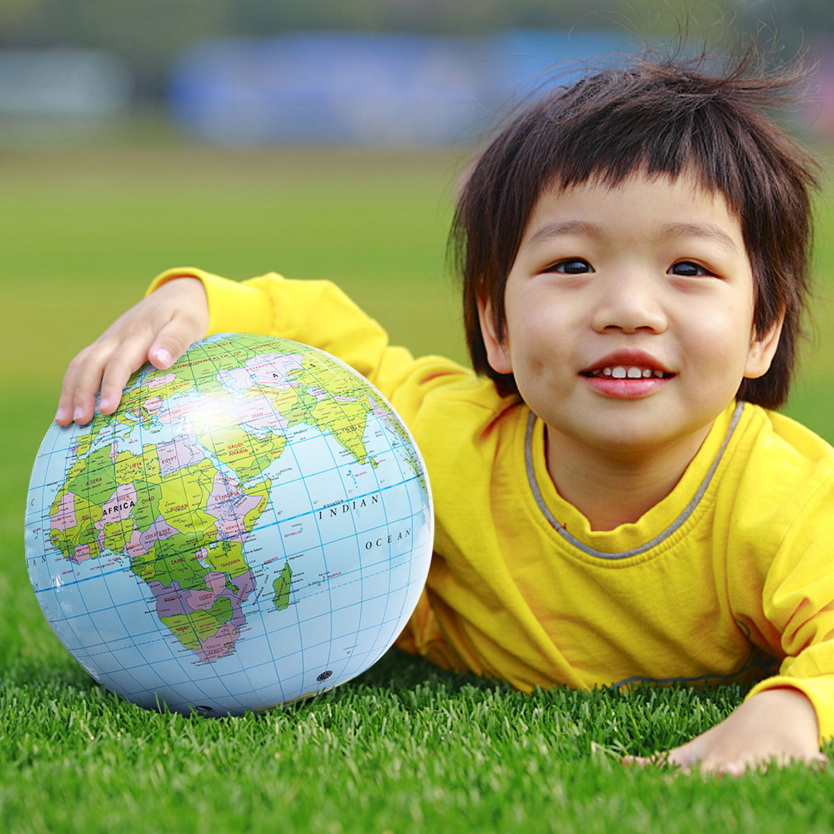 38cm Inflatable Globe World Earth Ocean Map Ball Geography Learning Educational Beach Ball Kids Geography Educational Supplies